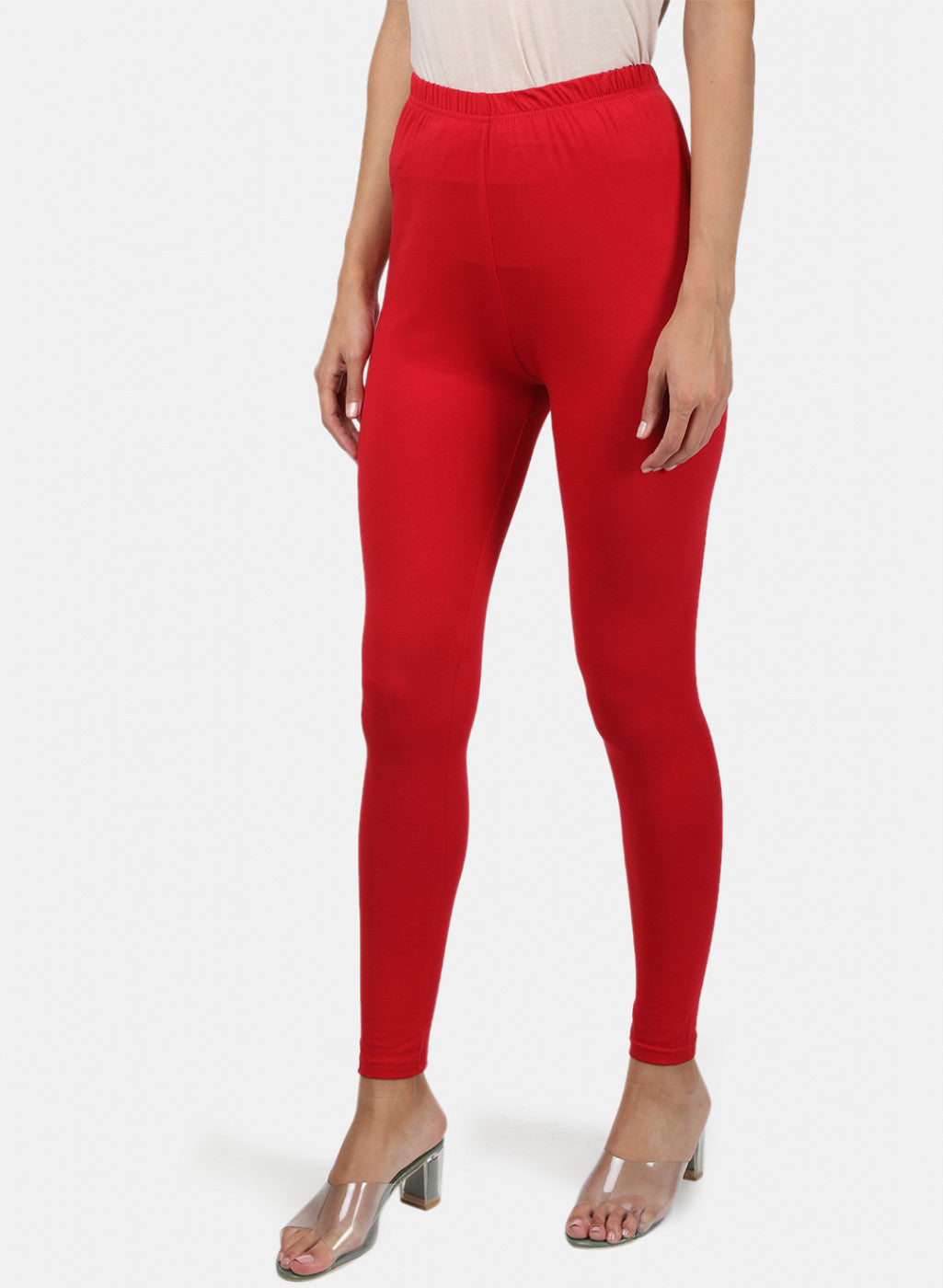 Plain hotsell red leggings