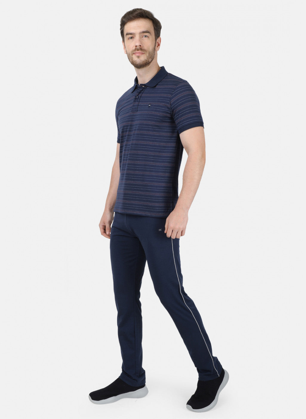 Mens NAvy Blue Stripe Lower Set