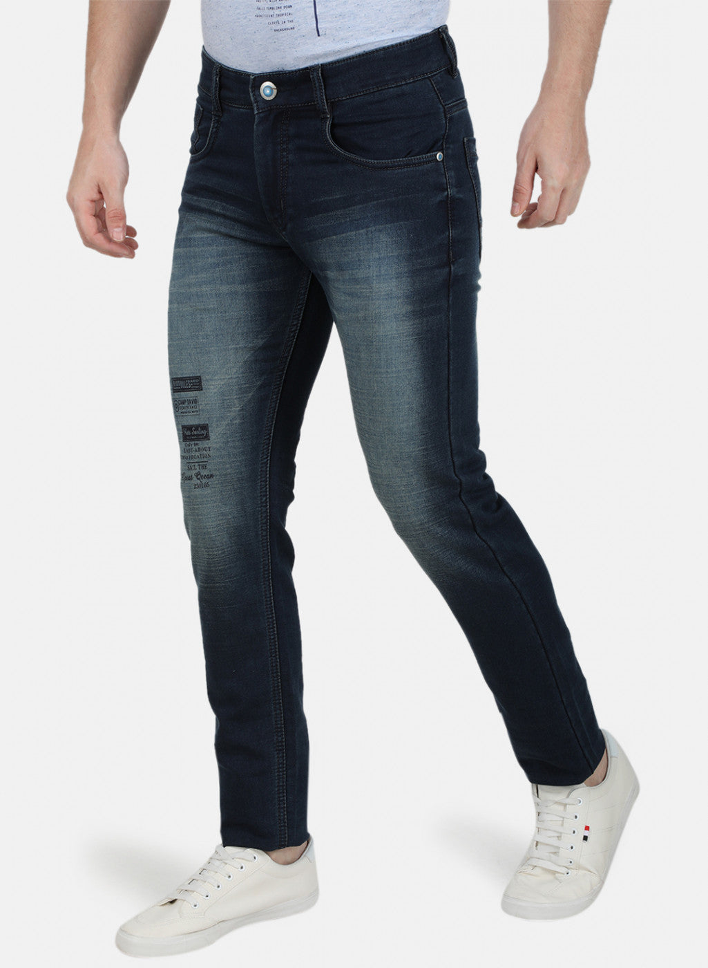 Mens Blue Skinny Denim