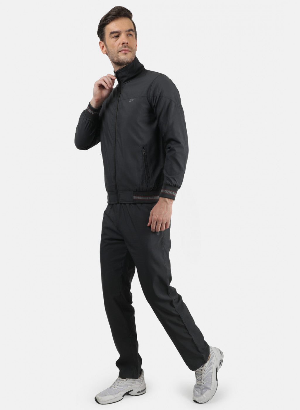 Men Grey Plain Tracksuit