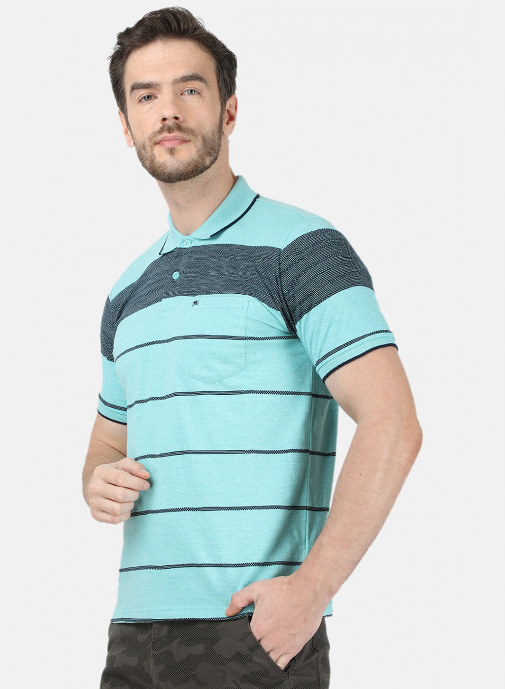 Mens Blue Stripe T-Shirt