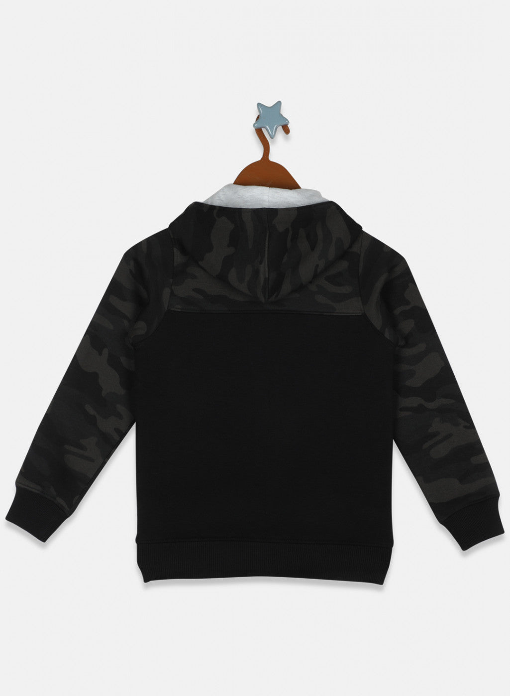 Boys Black Printed Sweatshirt