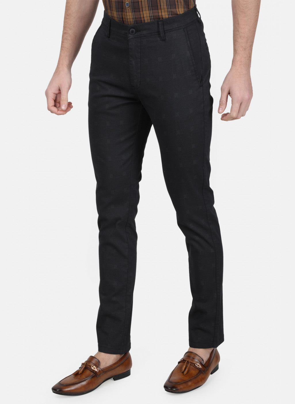 Mens Black Slim Trouser