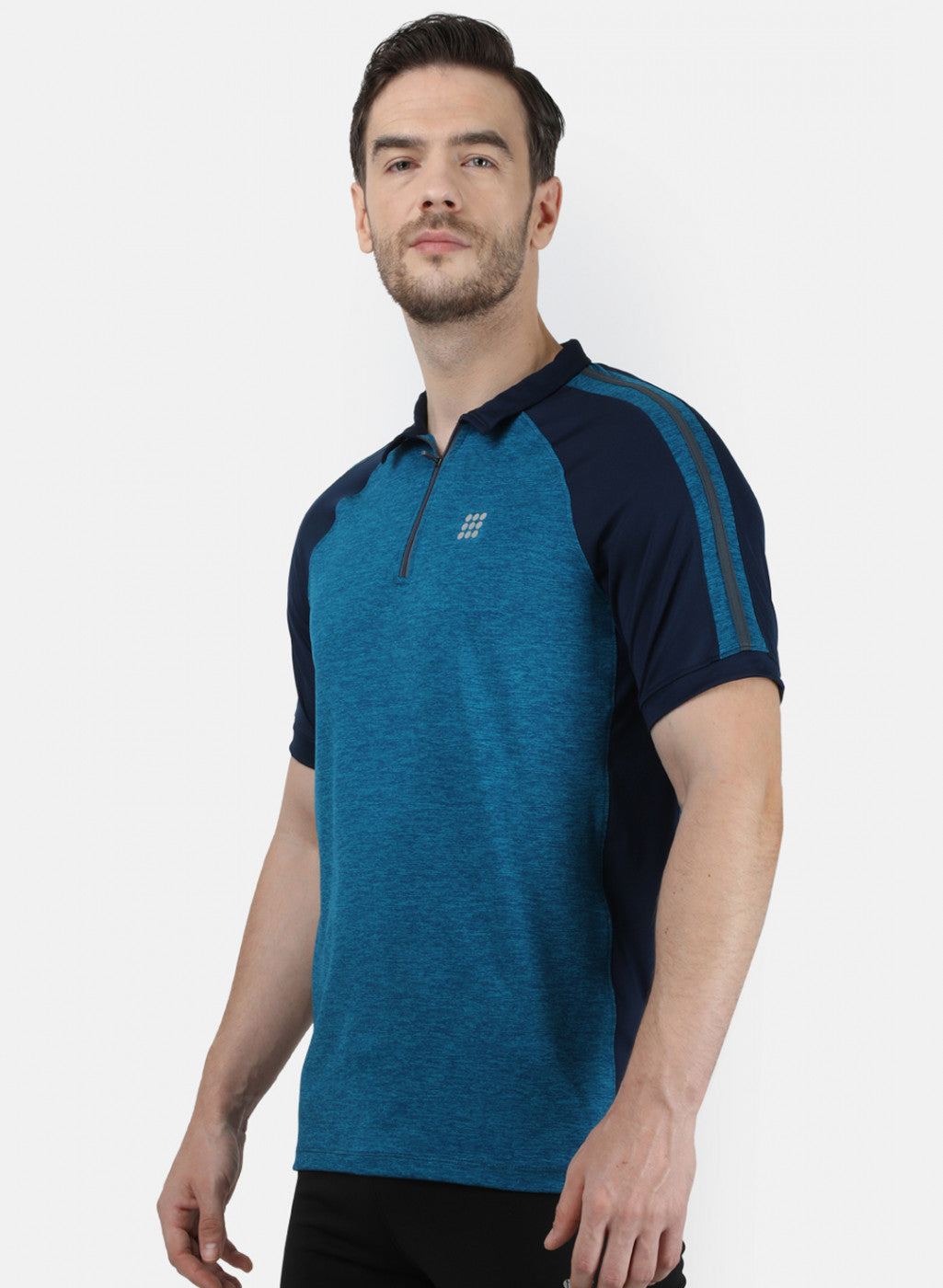 Mens Blue Plain T-Shirt