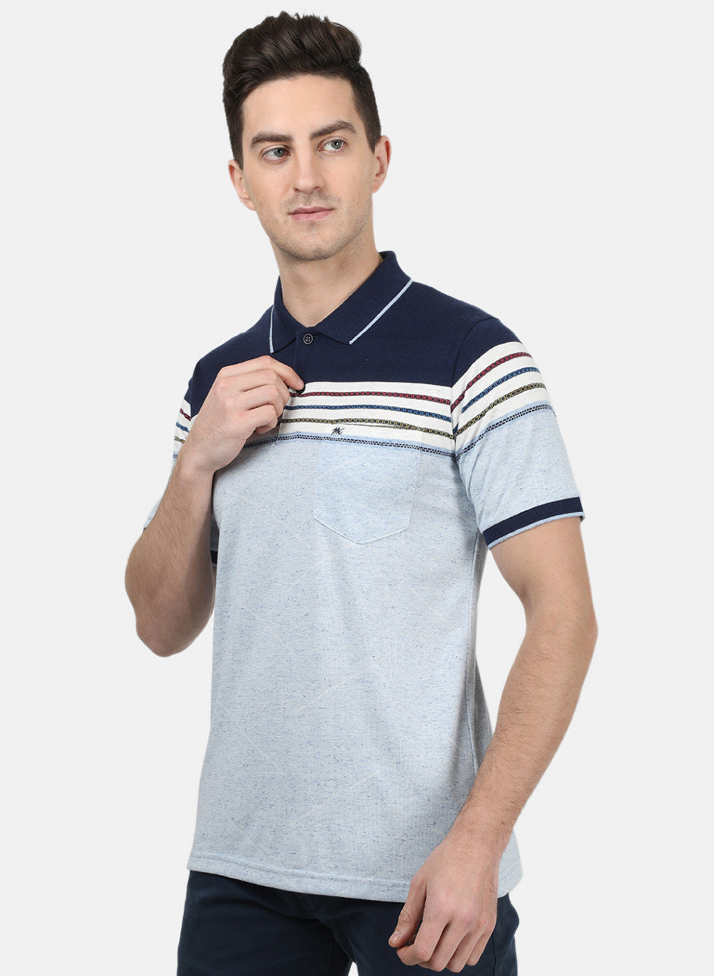 Mens Blue Stripe T-Shirt