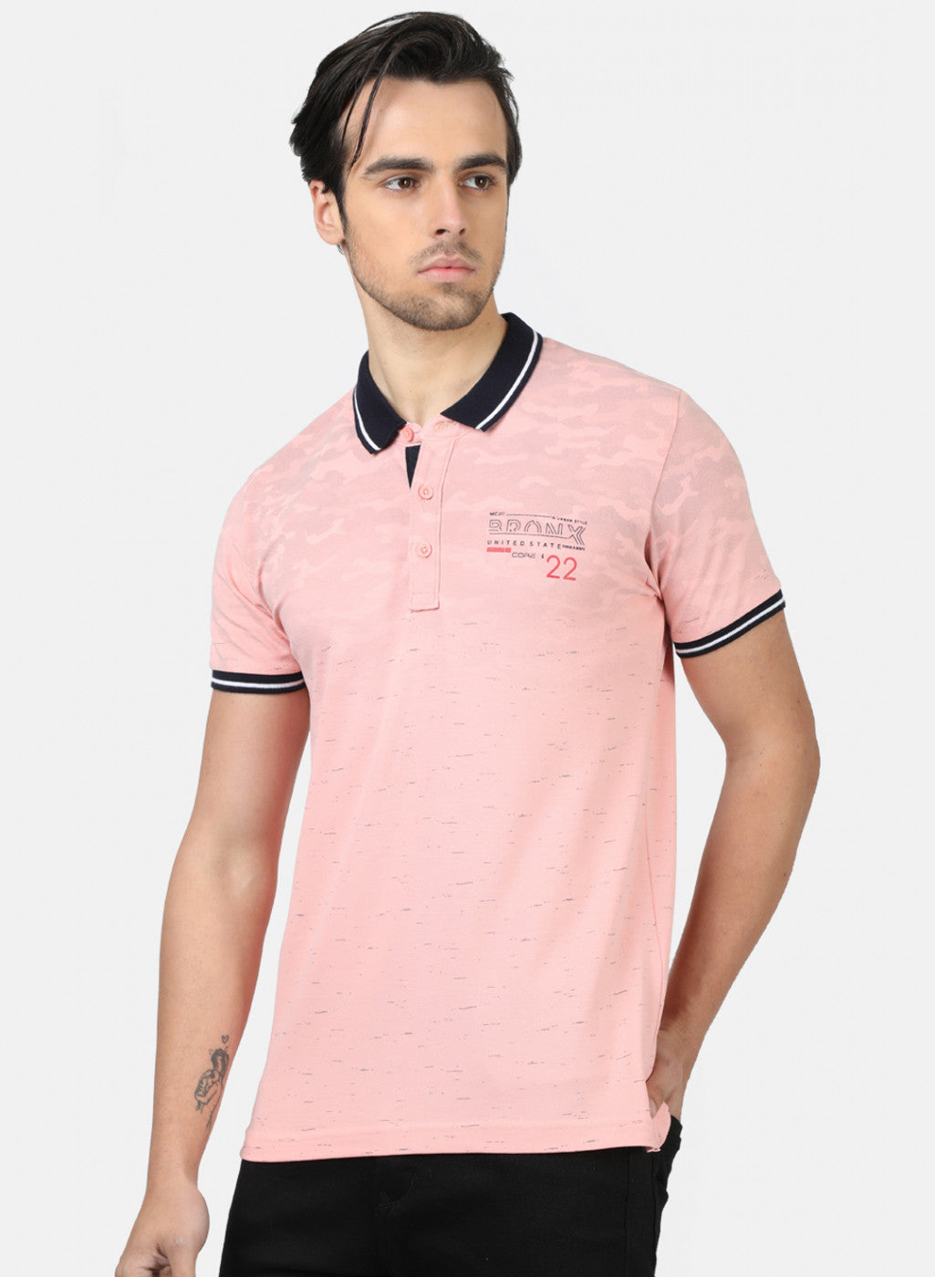 Men Pink Printed T-Shirts