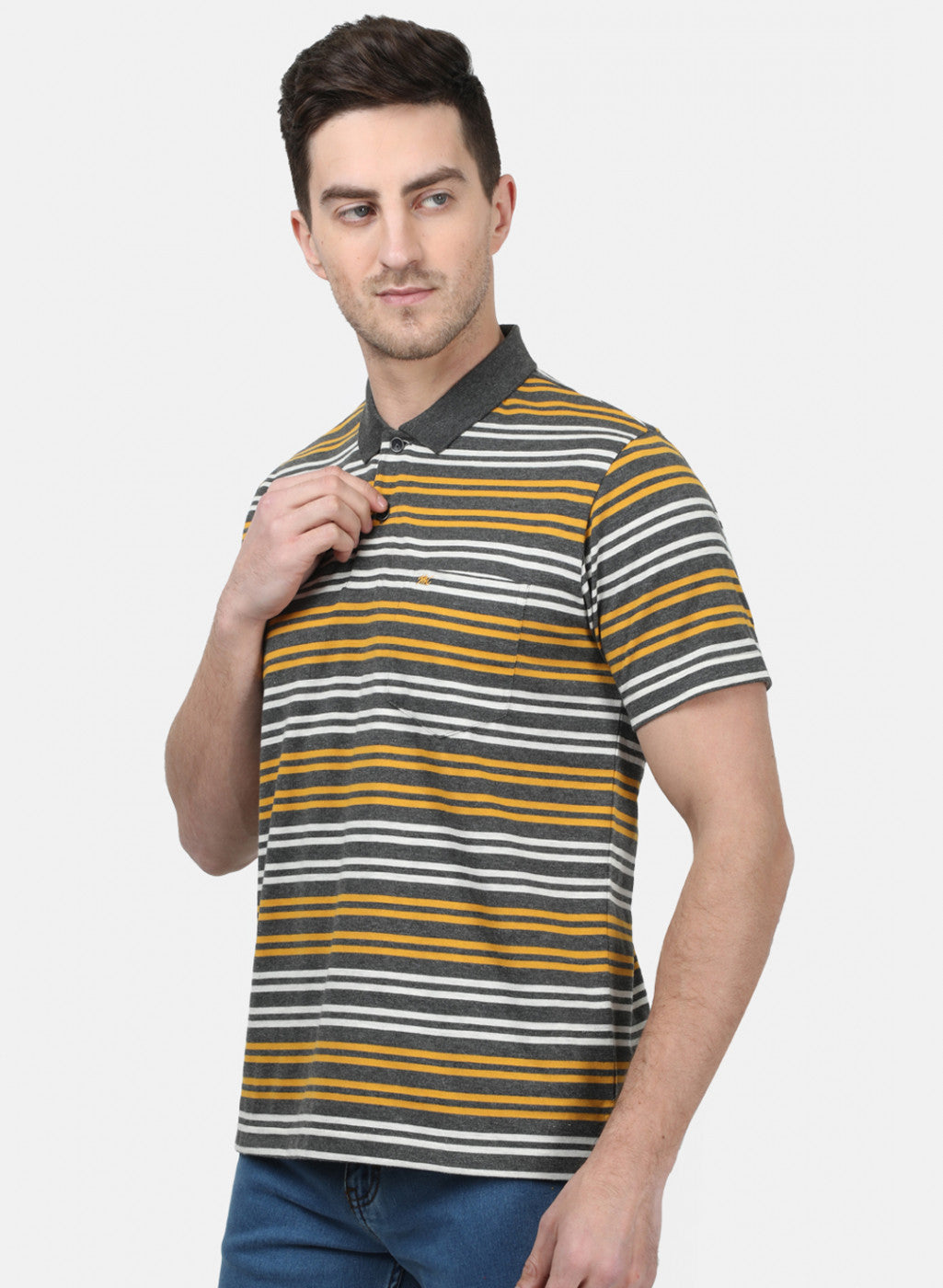 Mens Multi Color Stripe T-Shirts