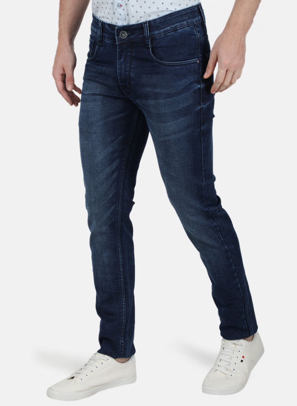 Mens Blue Narrow Denim