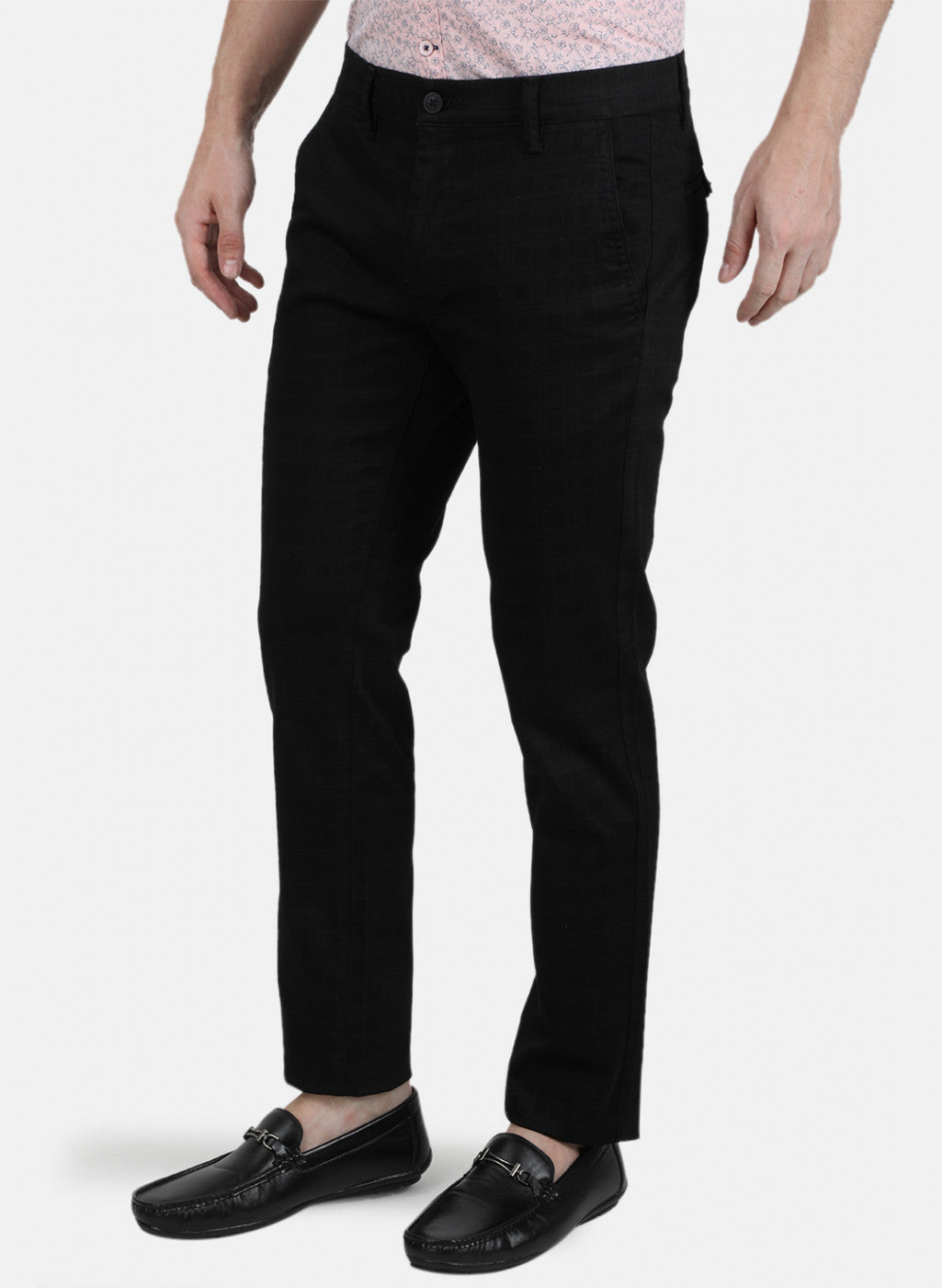 Mens Navy Blue Slim Fit Trouser