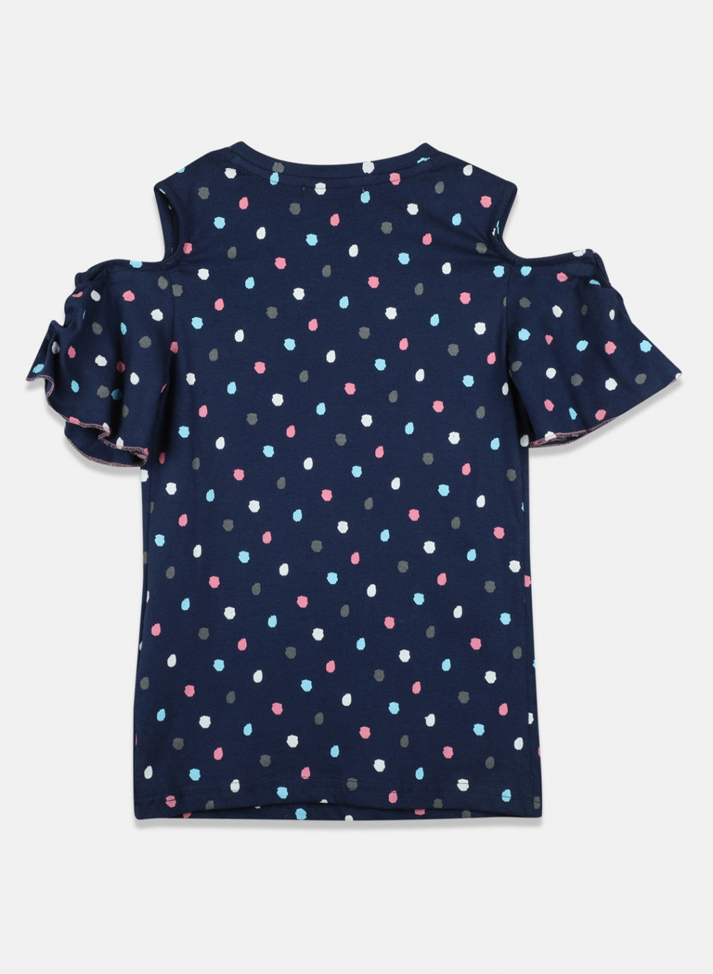 Girls Blue Printed Top