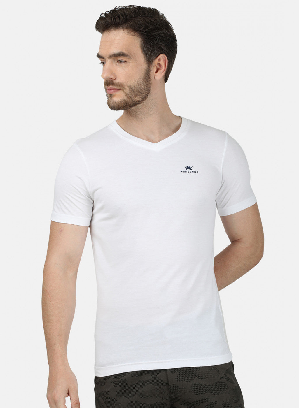 Mens Multi Color Plain T-Shirt