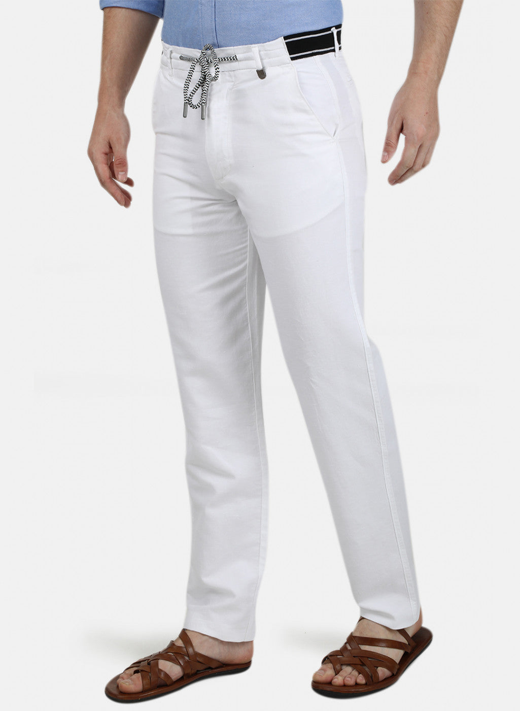 Mens White Plain Lowers