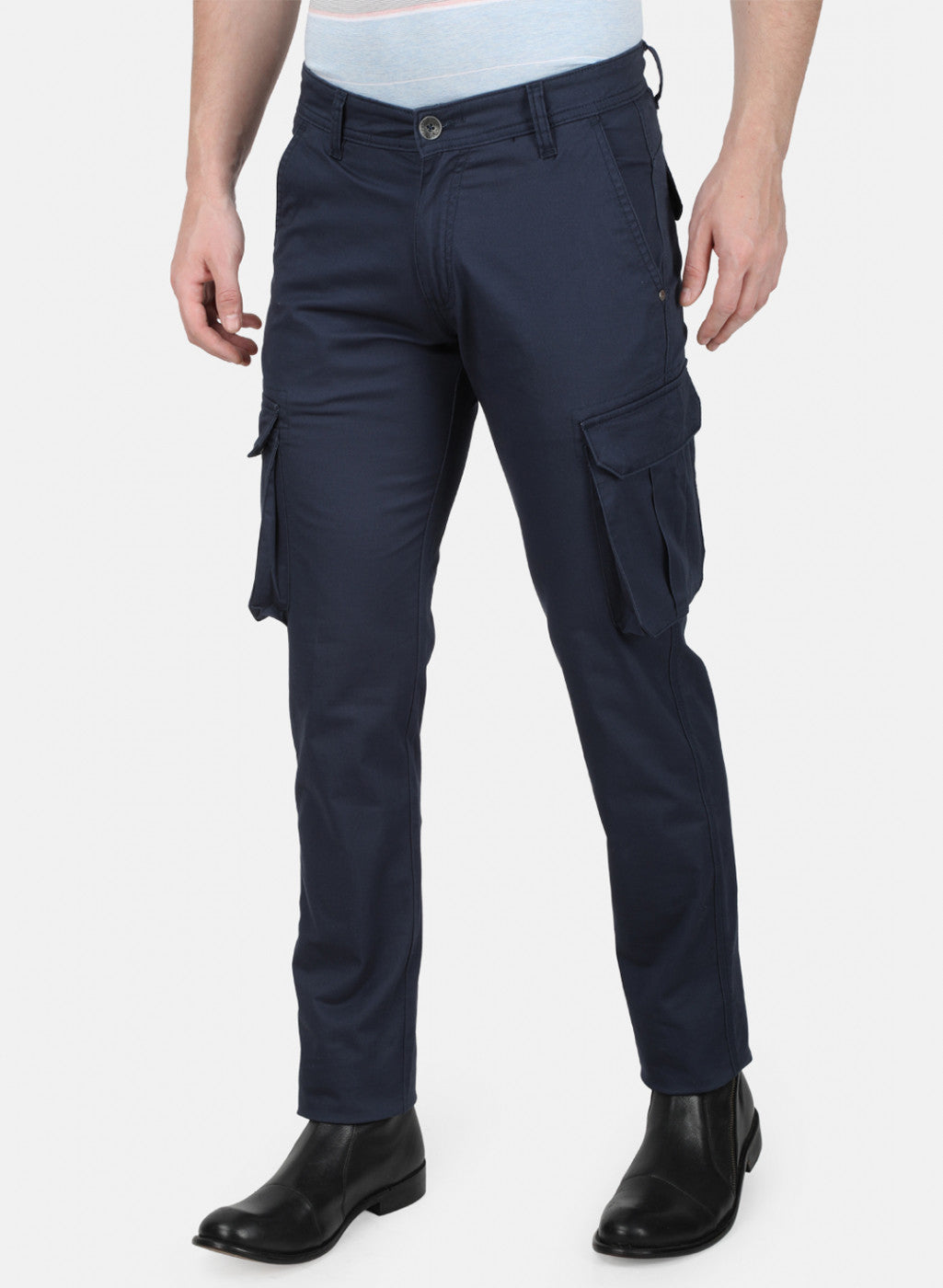 Mens Blue Slim Trouser