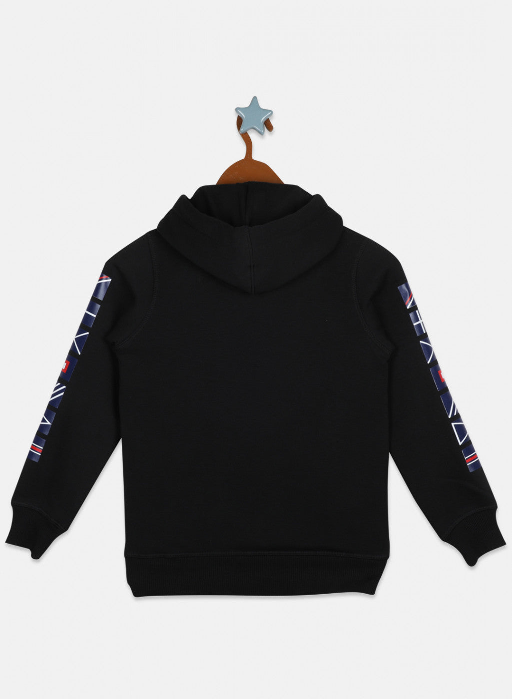 Boys Black Printed Sweatshirt