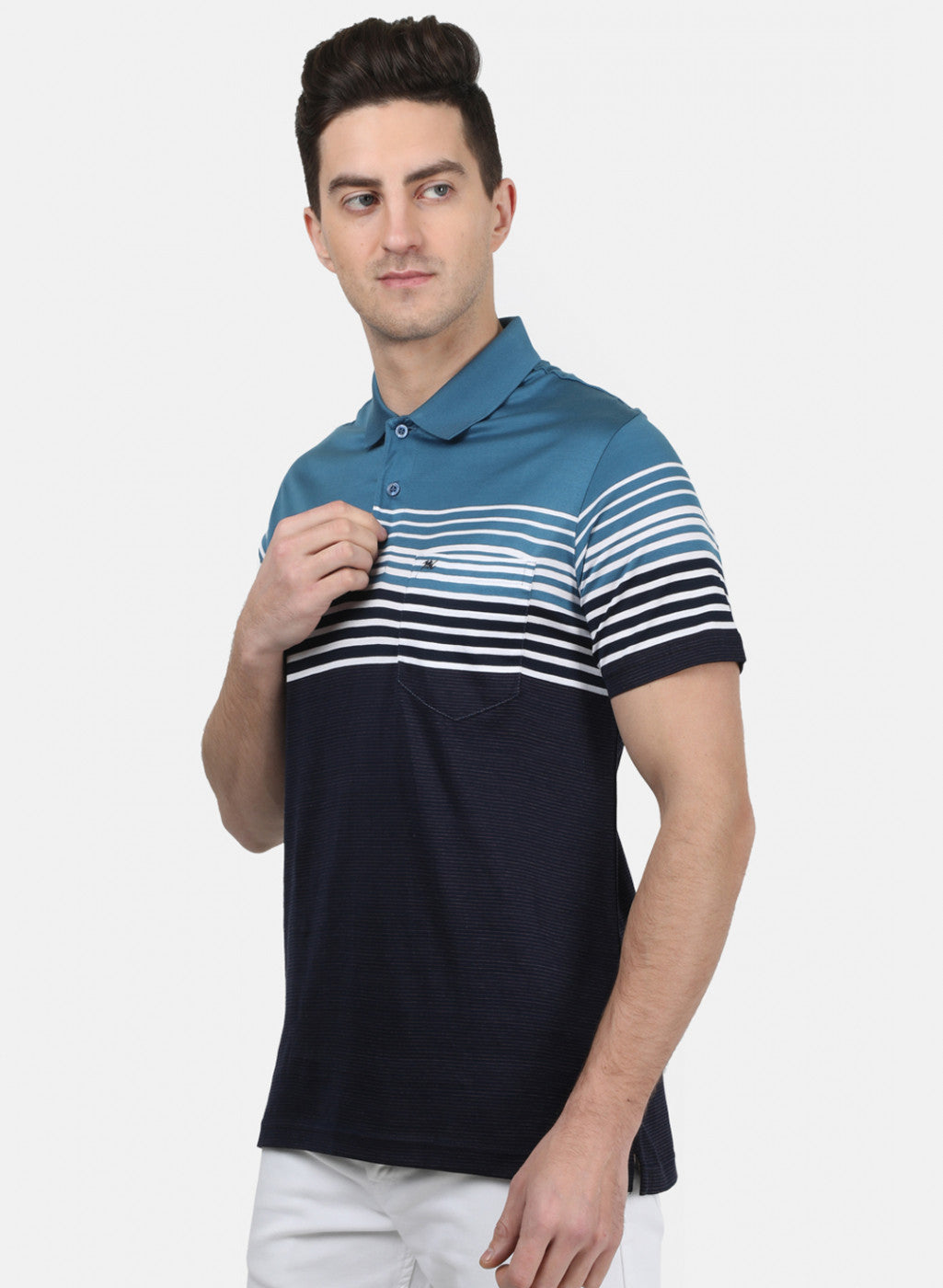 Mens Blue Stripe T-Shirt