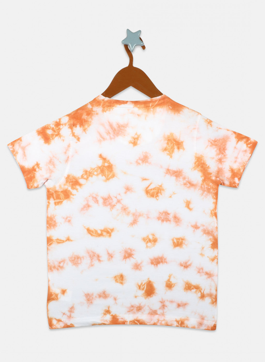 Boys Orange Printed T-Shirts