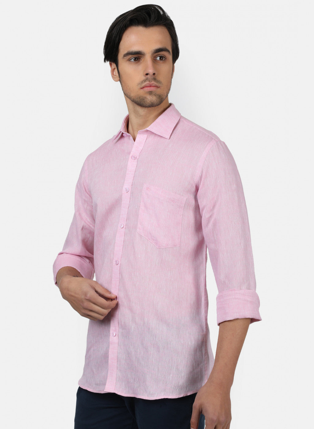 Men Pink Solid Shirts