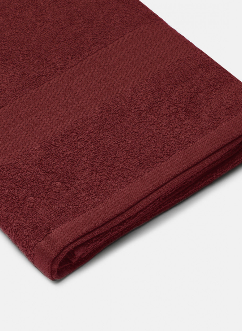 Maroon Cotton 400 GSM Bath Towel