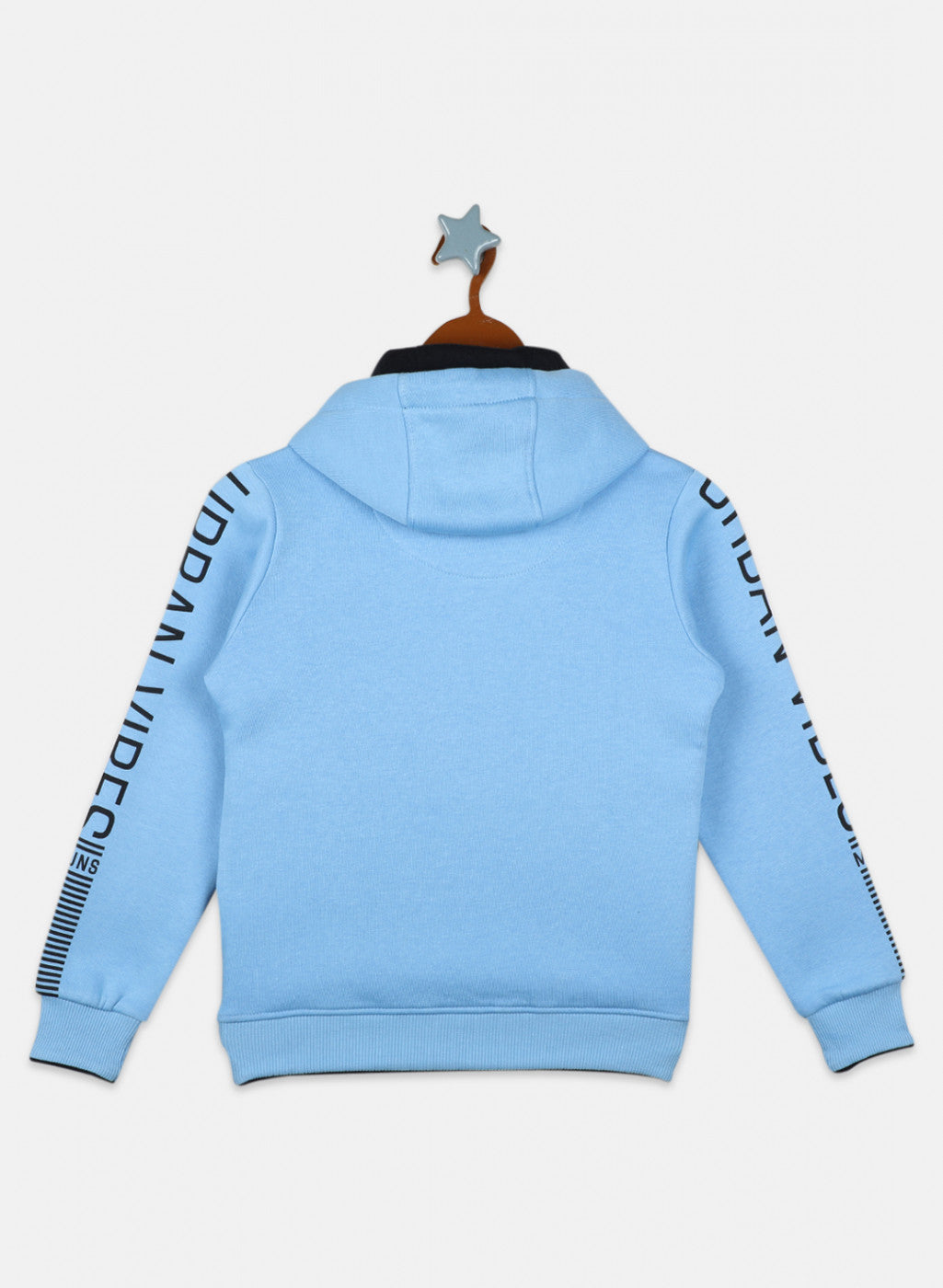 Boys Blue Printed Sweatshirt