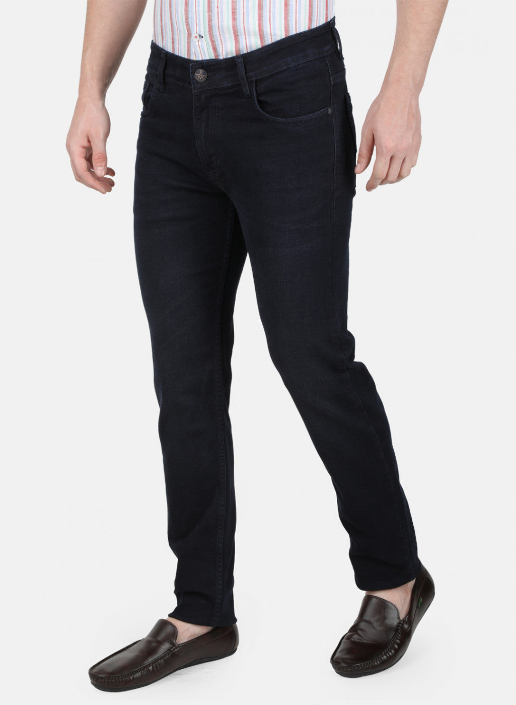 Mens Blue Narrow Denim