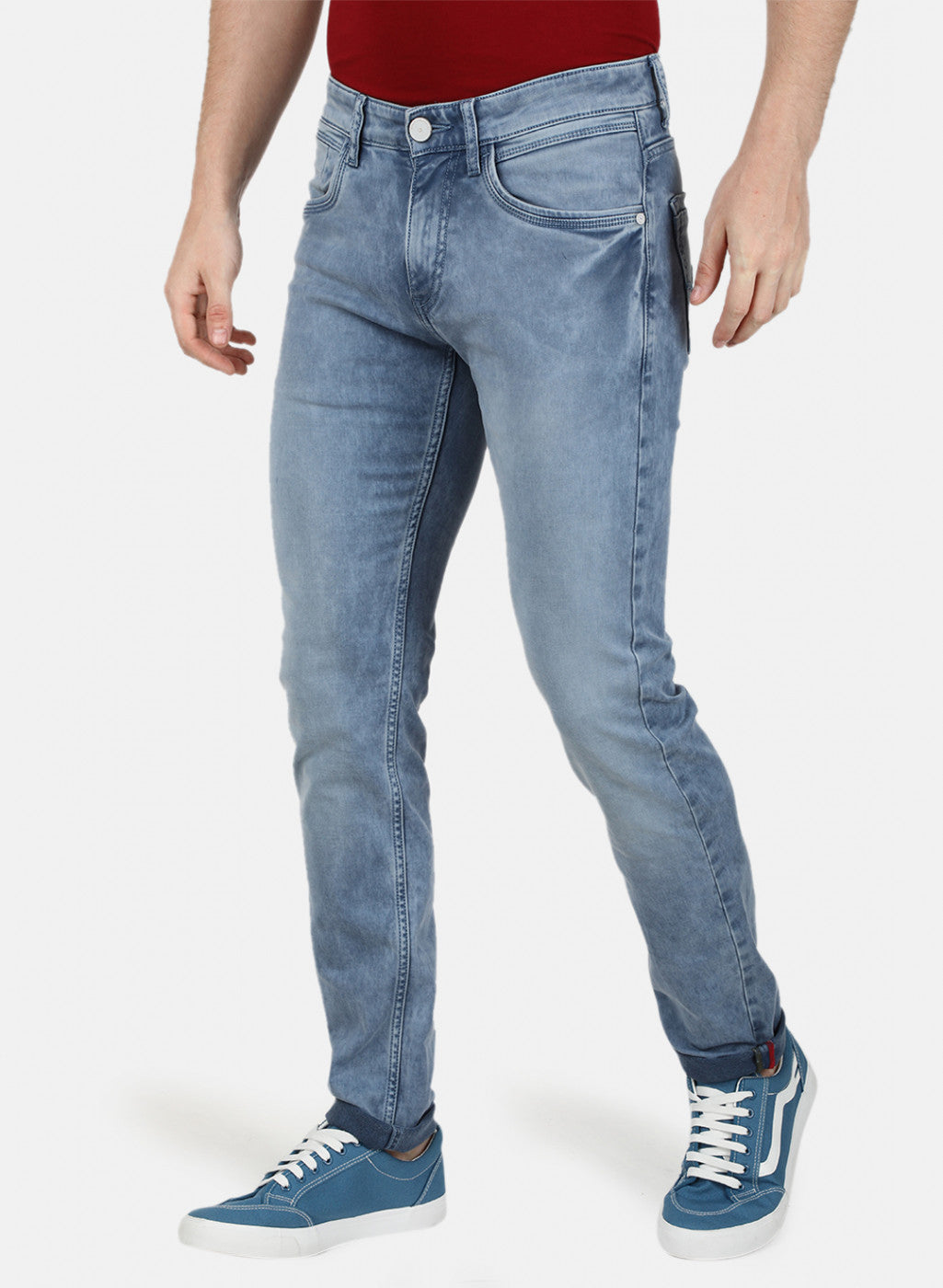 Mens Blue Regular Denim