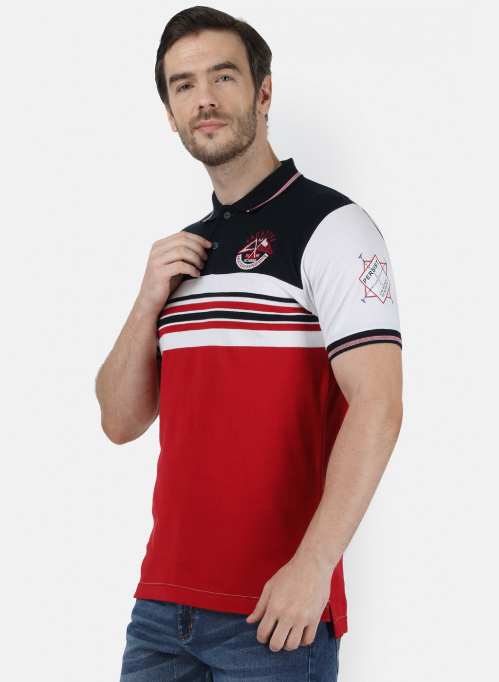 Mens Red Stripe T-Shirt