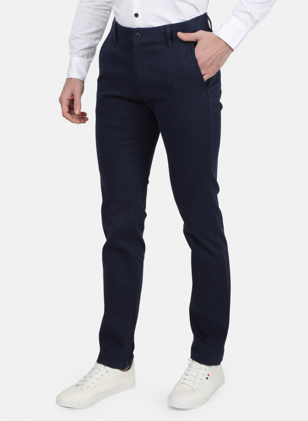 Mens Blue Slim Trouser