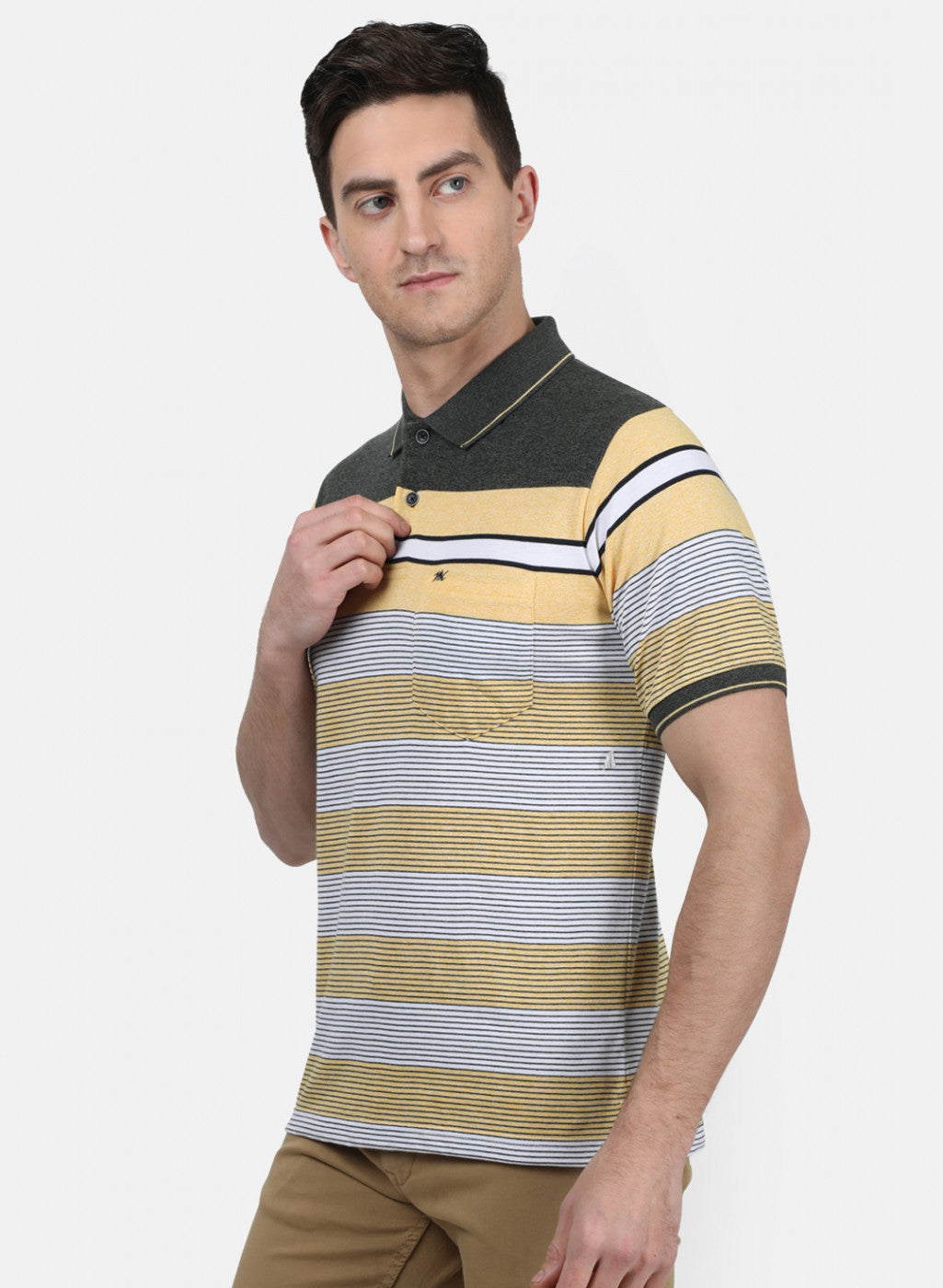 Mens Yellow Stripe T-Shirt