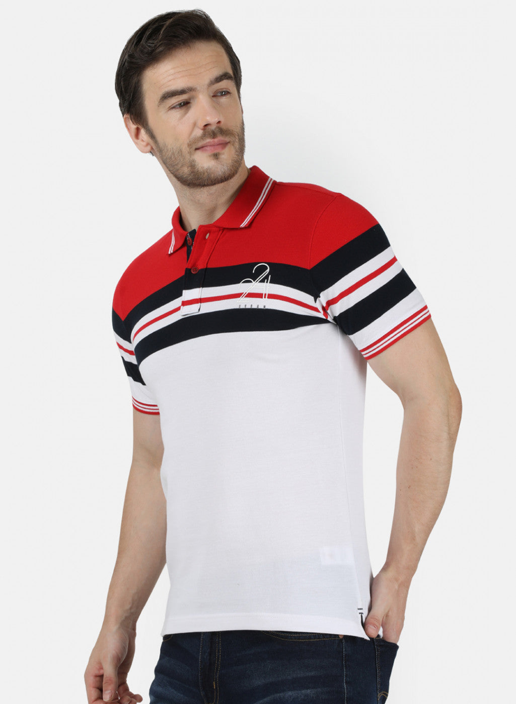 Mens Red Stripe T-Shirt