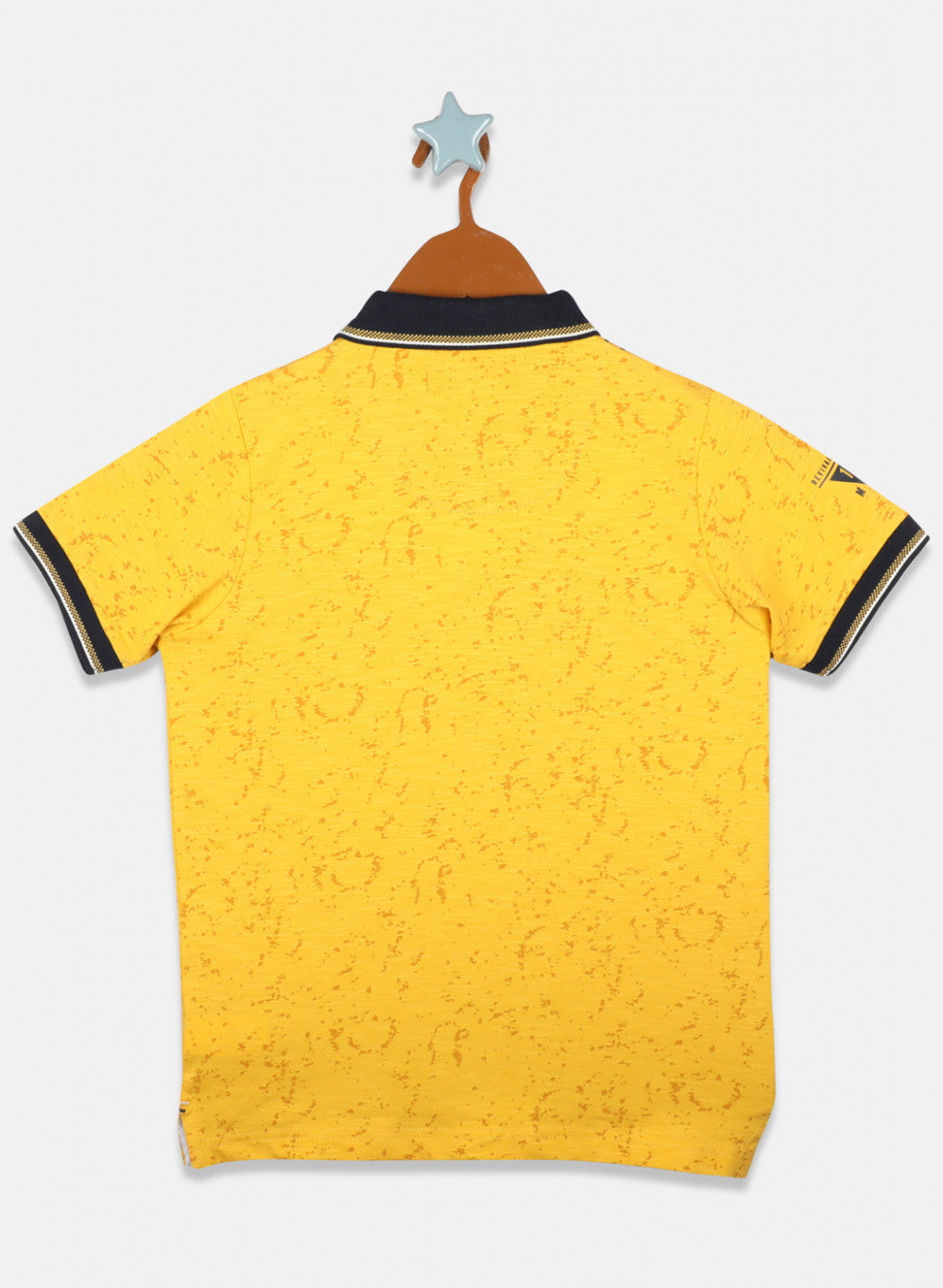 Boys Mustard Printed T-Shirts