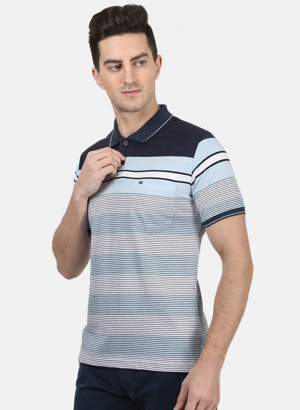 Mens Blue Stripe T-Shirt