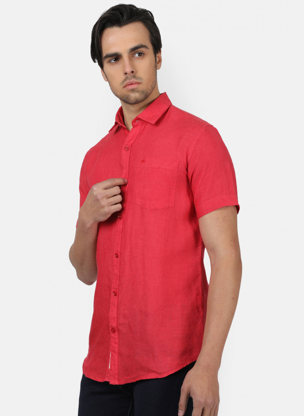 Men RedSolid Shirts