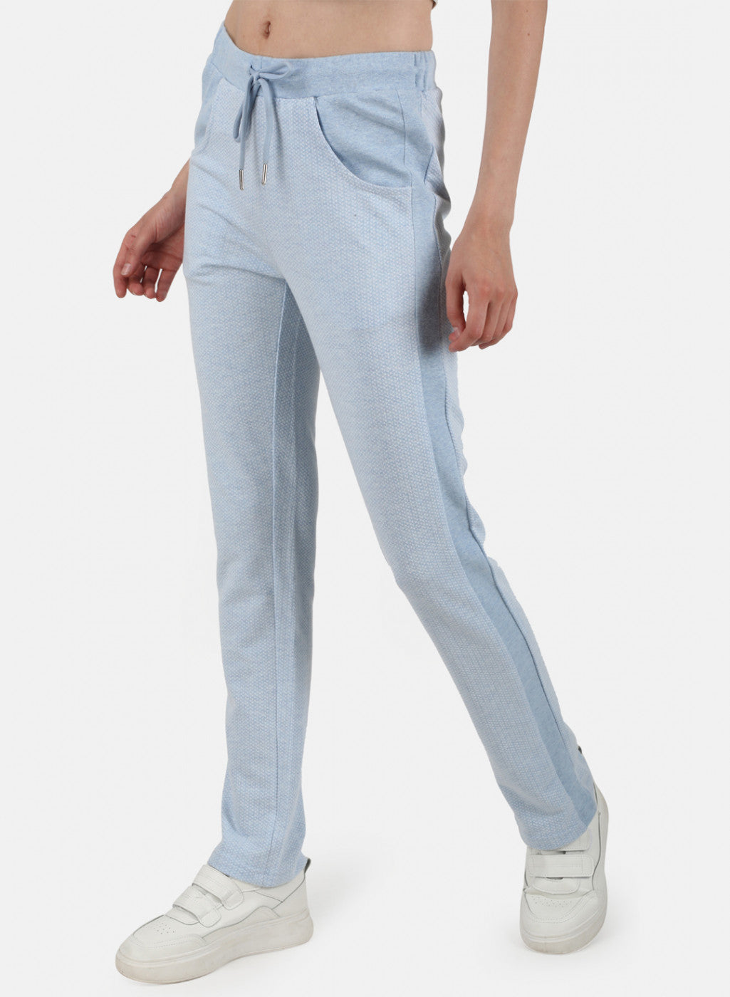 Womens Sky Blue Jaquard Lower