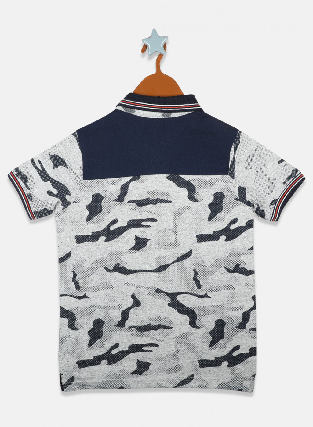 Boys Grey Printed T-Shirts