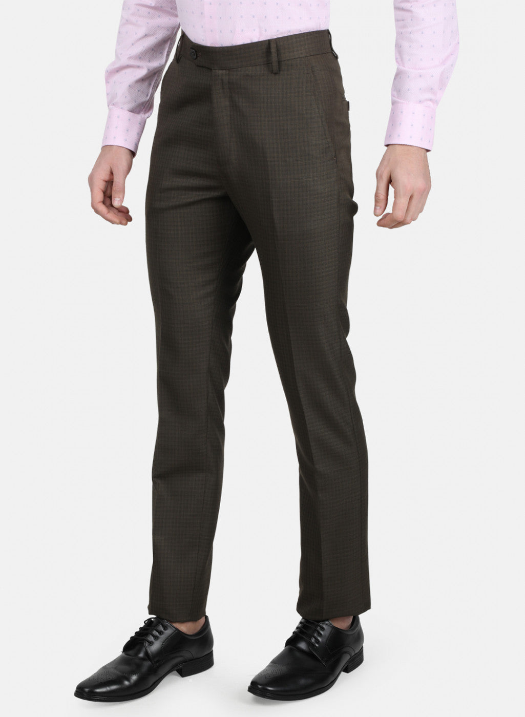 Mens Brown Smart Trouser