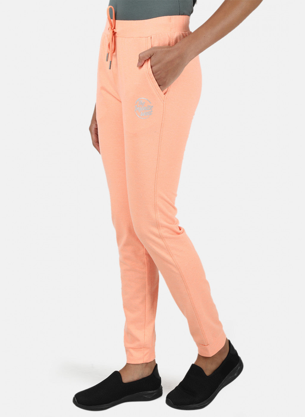 Womens Orange Plain Lower