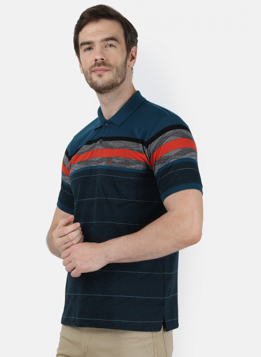 Mens Blue Stripe T-Shirt