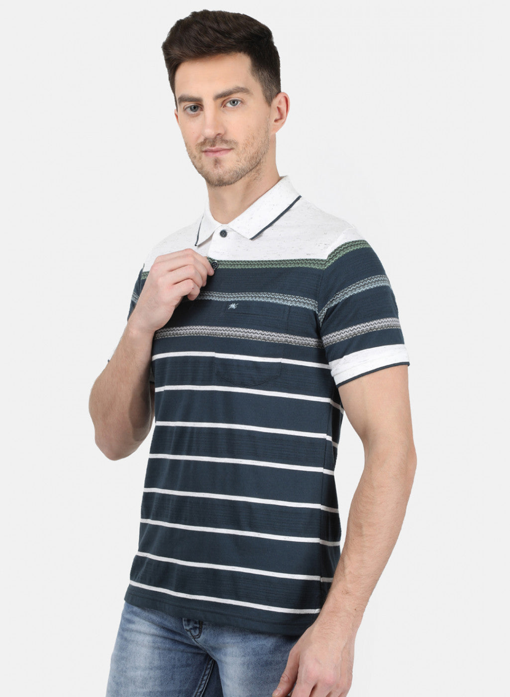 Mens Blue Stripe T-Shirt