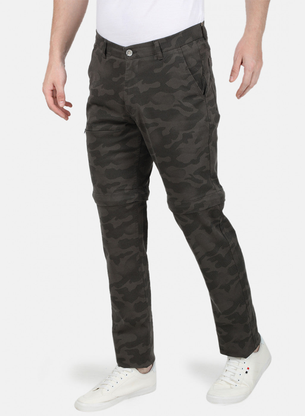 Mens Grey Slim Trouser