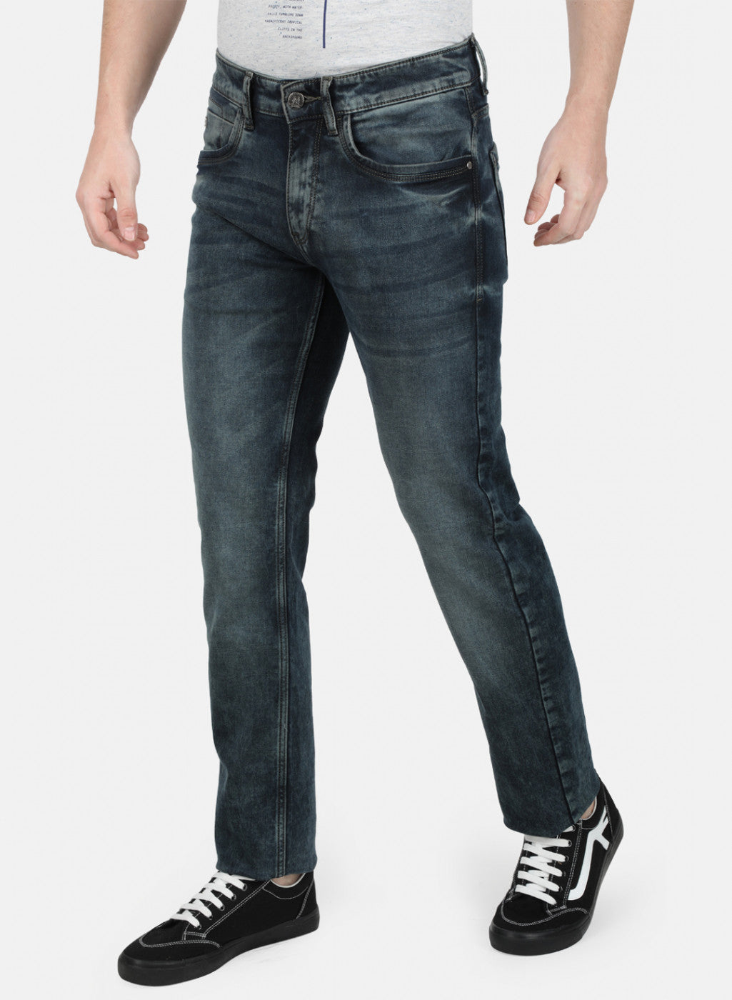 Mens Blue Narrow Denim