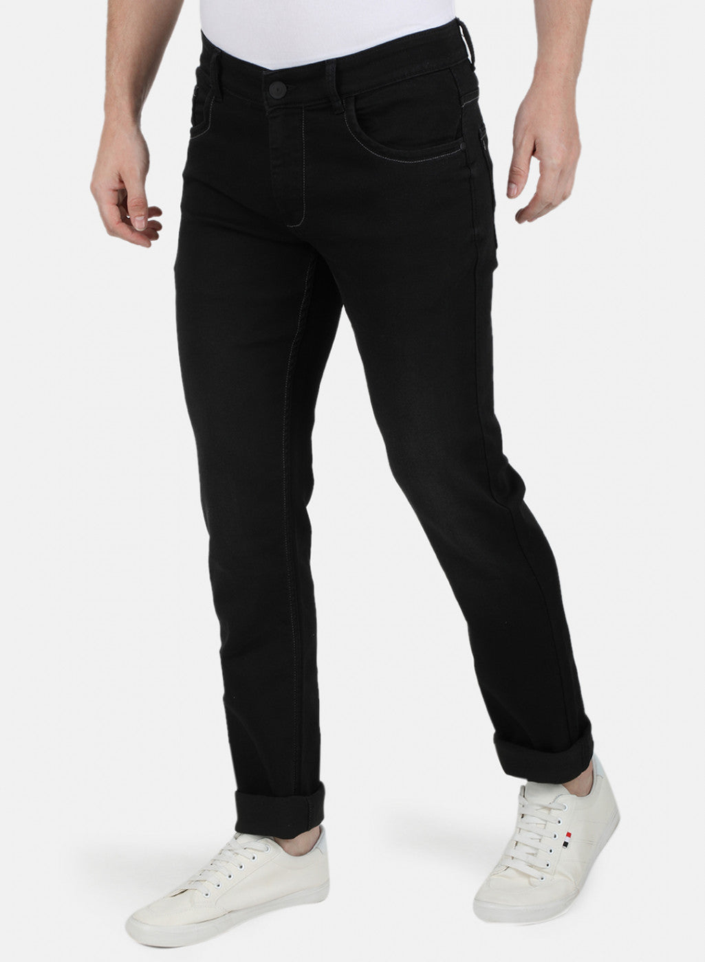 Mens Black Skinny Denim