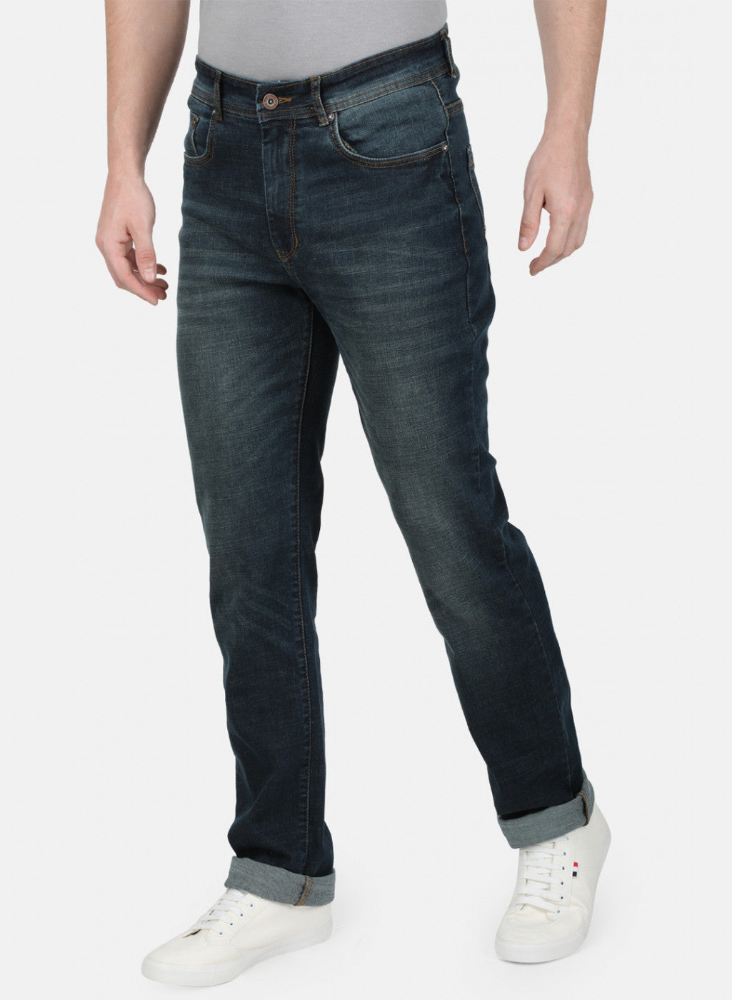 Mens Blue Regular Denim