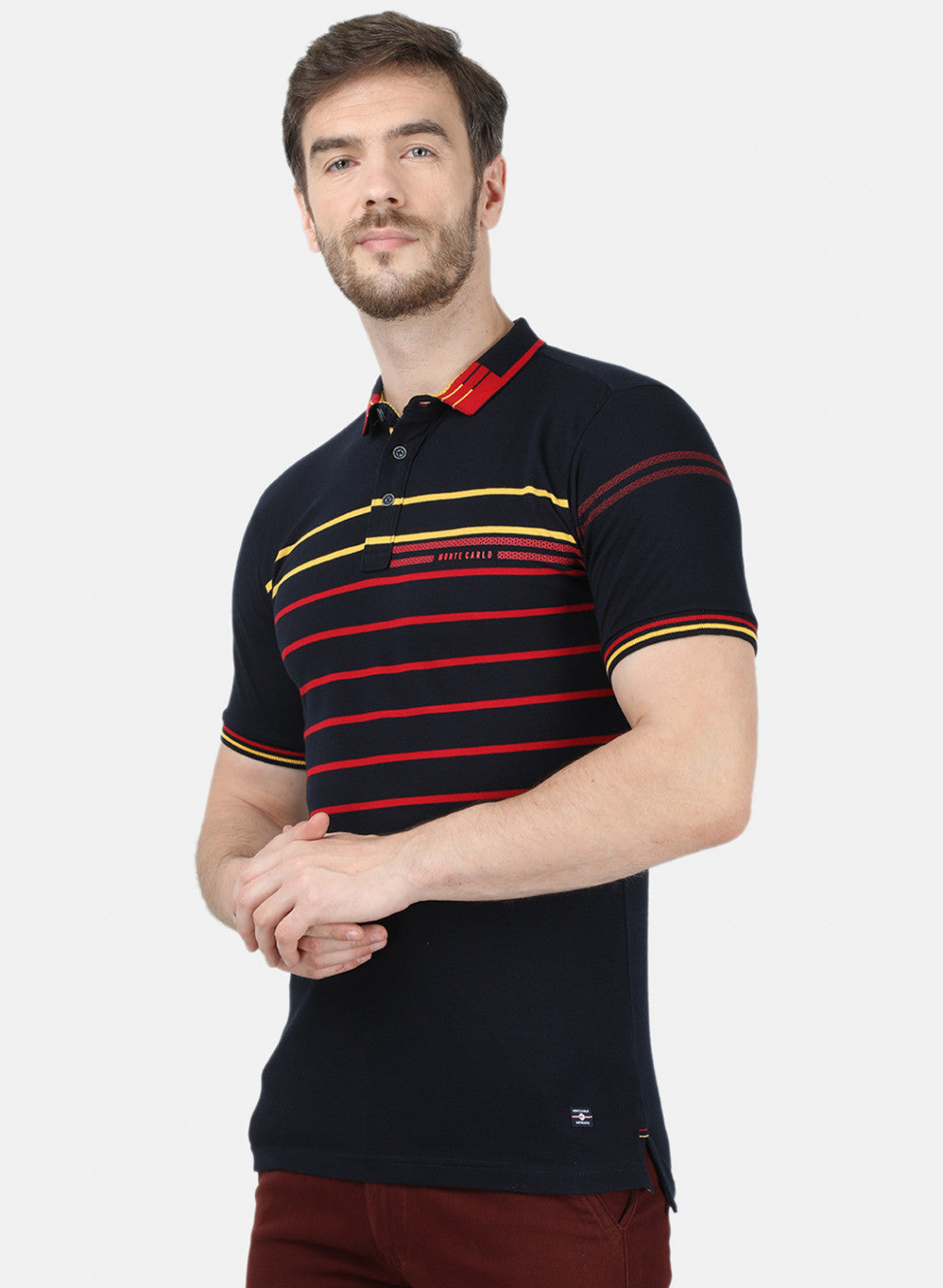 Mens NAvy Blue Stripe T-Shirt