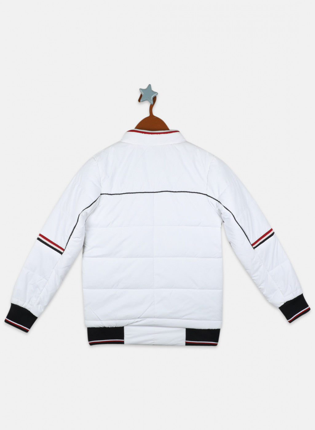 Boys White Plain Jacket