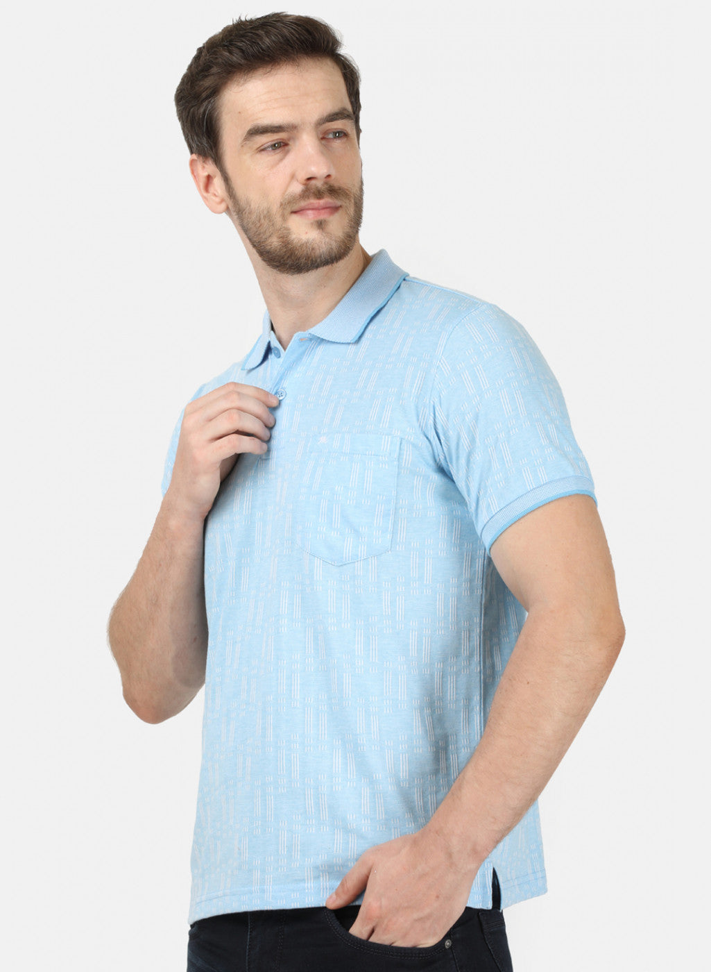 Mens Blue Stripe T-Shirt