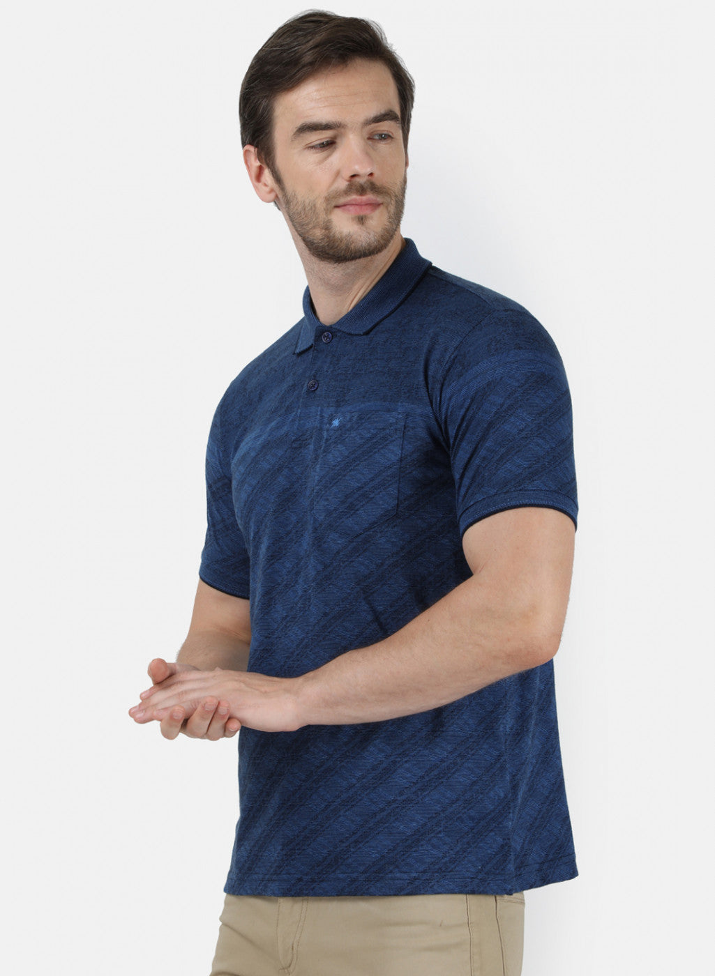 Mens Blue Stripe T-Shirt