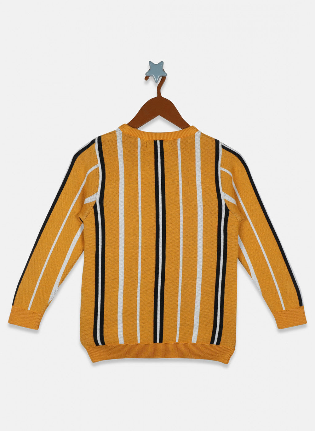 Boys Mustard Stripe Pullover