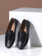 Men Black Slip on Genuine Leather Loafers