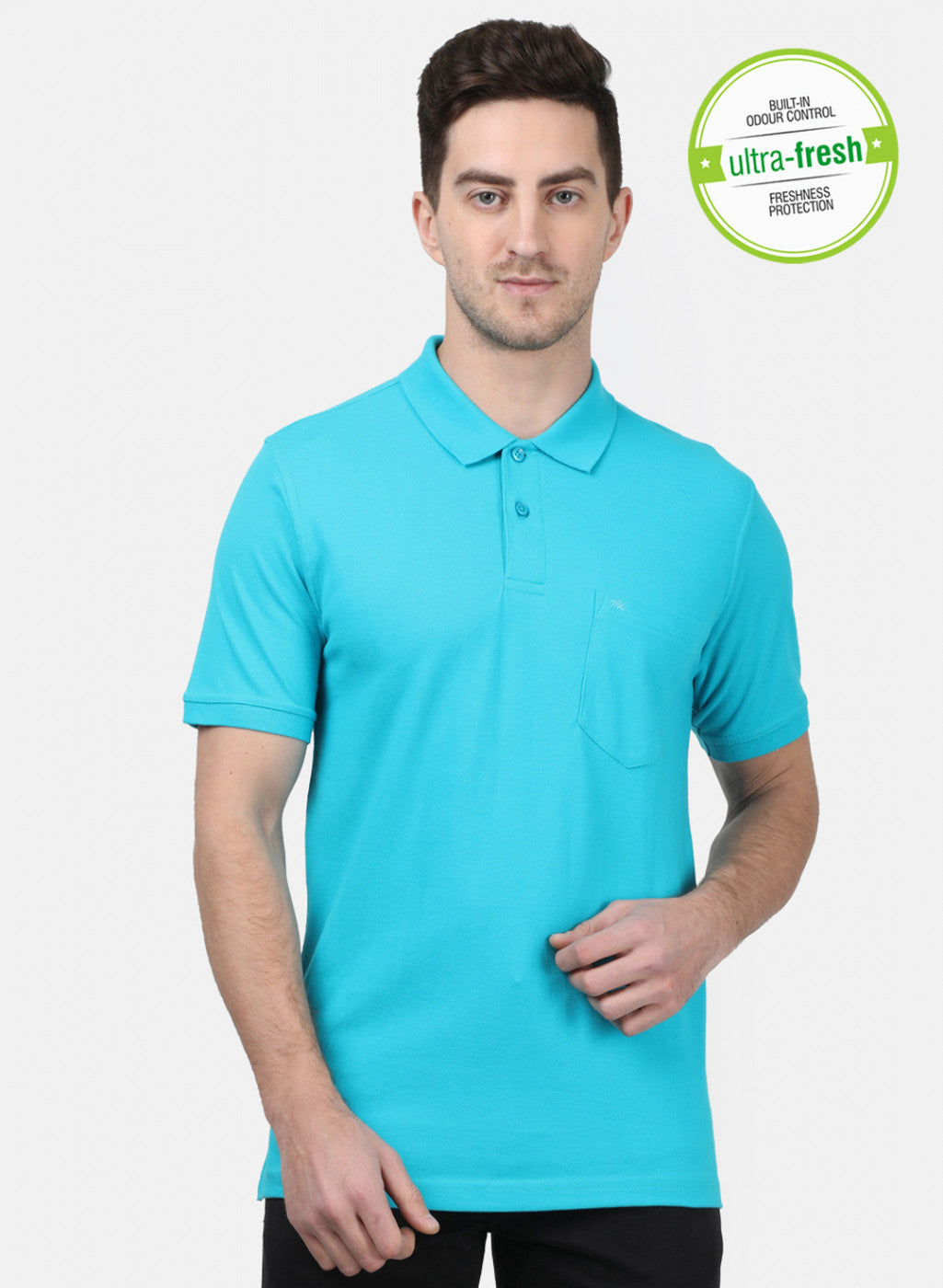 Mens Blue Plain T-Shirts