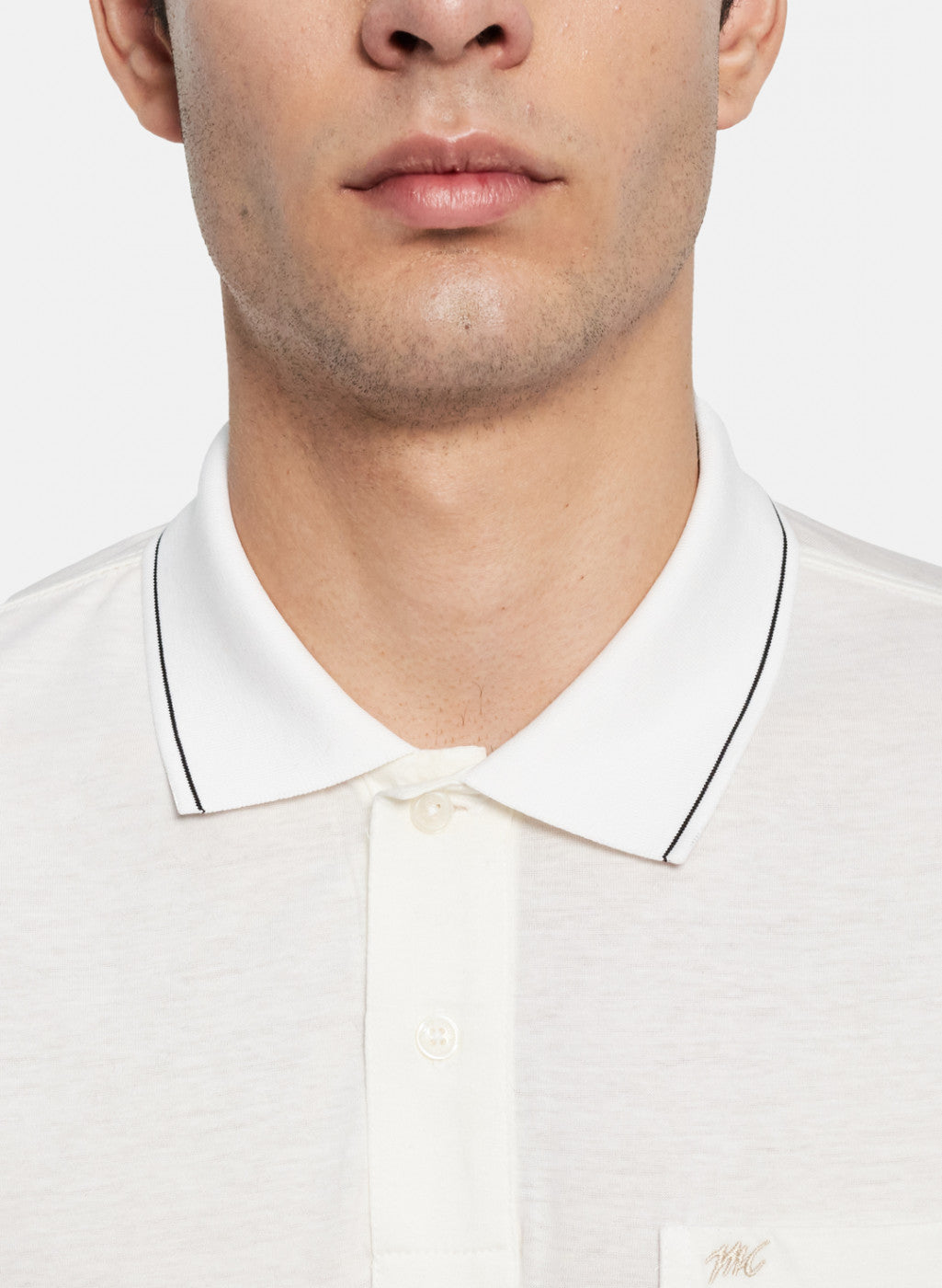 Men White Plain T-Shirt